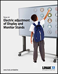 Linak Deskline Electric Adjustment of Display and Monitor Stands