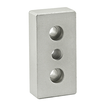 15 Series 3 Hole - Center Tap Base Plate: 1.50" x 3.00" with 7/16-14 Tap (2138)