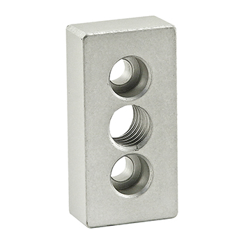 10 Series 3 Hole - Center Tap Base Plate: 1.00" x 2.00" with 1/2-13 Tap (2361)