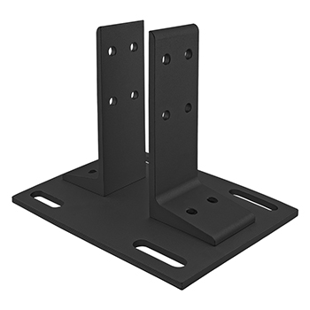 25 Series Floor Mount Base Plate (25-2387-BLACK)