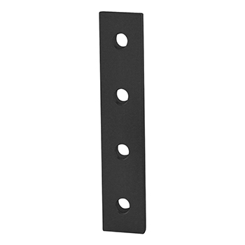 30 Series 4 Hole - Straight Flat Plate (30-4305-BLACK)