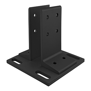 40 Series Floor Mount Base Plate (40-2400-BLACK)