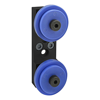 40 Series Dual Roller Wheel Bracket Assembly (40-2756-BLACK)