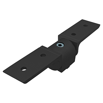 40 Series 0 Degree Standard Structural Pivot Assembly with Dual "L" Arms (40-4353-BLACK)