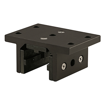 40 Series 3 Slot Mount - Double Flange Short Standard Linear Bearing with Brake Holes (40-6525-BLACK)