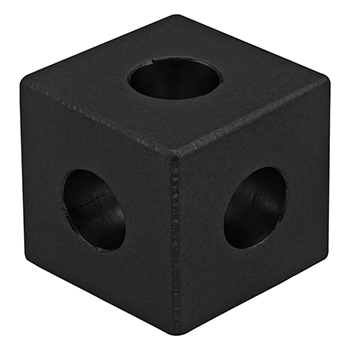 10 Series 3 Way - Squared Corner Connector (4042-BLACK)