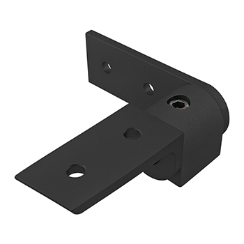 15 Series 90 Degree Standard Structural Pivot Assembly with Straight and "L" Arm (4358-BLACK)
