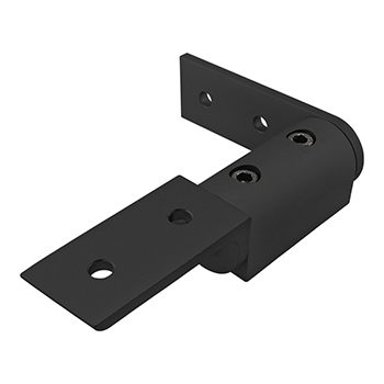 15 Series Universal Standard Structural Pivot Assembly with Straight and "L" Arm (4359-BLACK)