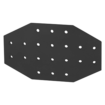 15 Series 20 Hole - Cross Flat Plate (4423-BLACK)