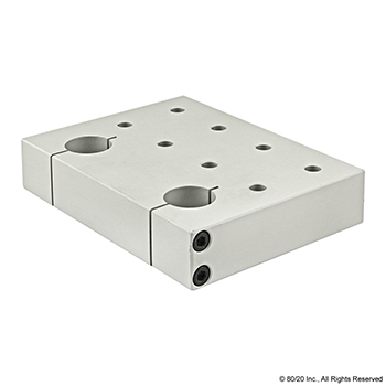 15 Series 1" Double Shaft Pre-Drilled Stanchion Mounting Plate (5725)