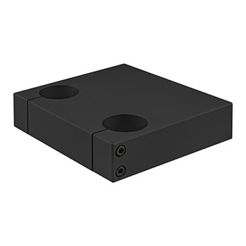 15 Series 1.5" Double Shaft Blank Stanchion Mounting Plate (5750-BLACK)
