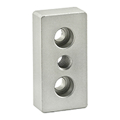 10 Series 3 Hole - Center Tap Base Plate: 1.00 in x 2.00 in with 5/16-18 Tap (2124)