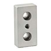 10 Series 3 Hole - Center Tap Base Plate: 1.00 in x 2.00 in with 1/4-20 Tap (2128)