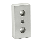 15 Series 3 Hole - Center Tap Base Plate: 1.50 in x 3.00 in with 3/8-16 Tap (2130)