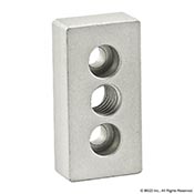 10 Series 3 Hole - Center Tap Base Plate: 1.00 in x 2.00 in with 7/16-14 Tap (2137)