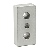 15 Series 3 Hole - Center Tap Base Plate: 1.50 in x 3.00 in with 7/16-14 Tap (2138)
