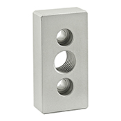 15 Series 3 Hole - Center Tap Base Plate - 1.50 in x 3.00 in with 3/4-10 Tap (2365)