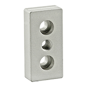 25 Series 3 Hole - Center Tap Base Plate - 25 mm x 50 mm with M8 Tap (25-2129)
