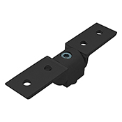 25 Series 90 Degree Standard Structural Pivot Assembly with Dual in L in Arms (25-4154-BLACK)