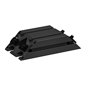 1530-LS-BLACK 45 Degree Support, 6 in Long (2551-BLACK)