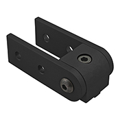 10 Series 0 Degree Right Angle Structural Pivot Assembly with Dual Straight Arms (4004-BLACK)