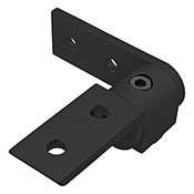 10 Series 0 Degree Standard Structural Pivot Assembly with Straight and in L in Arm (4157-BLACK)