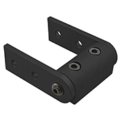 10 Series Universal Standard Structural Pivot Assembly with Dual Straight Arms (4195-BLACK)