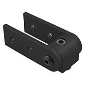 10 Series 90 Degree Standard Structural Pivot Assembly with Dual Straight Arms (4198-BLACK)