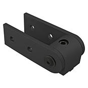 15 Series 0 Degree Standard Structural Pivot Assembly with Dual Straight Arms (4397-BLACK)