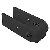 15 Series 90 Degree Right Angle Structural Pivot Assembly with Dual Straight Arms (4405-BLACK)