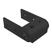 15 Series Universal Right Angle Structural Pivot Assembly with Dual Straight Arms (4406-BLACK)