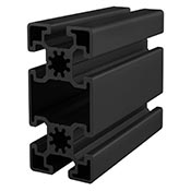 45 mm X 90 mm T-Slotted Profile - Six Open T-Slots (45-4590-BLACK-FB)