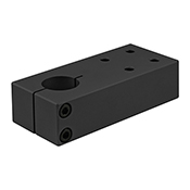 10 Series 1 in Single Shaft Pre-Drilled Stanchion Mounting Plate (5415-BLACK)