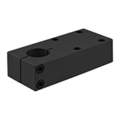 15 Series 1 in Single Shaft Pre-Drilled Stanchion Mounting Plate (5425-BLACK)