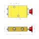 3 Way, Palm Button, Manual Return Control Valve with 3/8