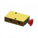 3 Way, Palm Button, Spring Return Control Valve with 3/8