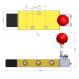 4 Way, Hand Ball, 3 Position Control Valve with 3/8