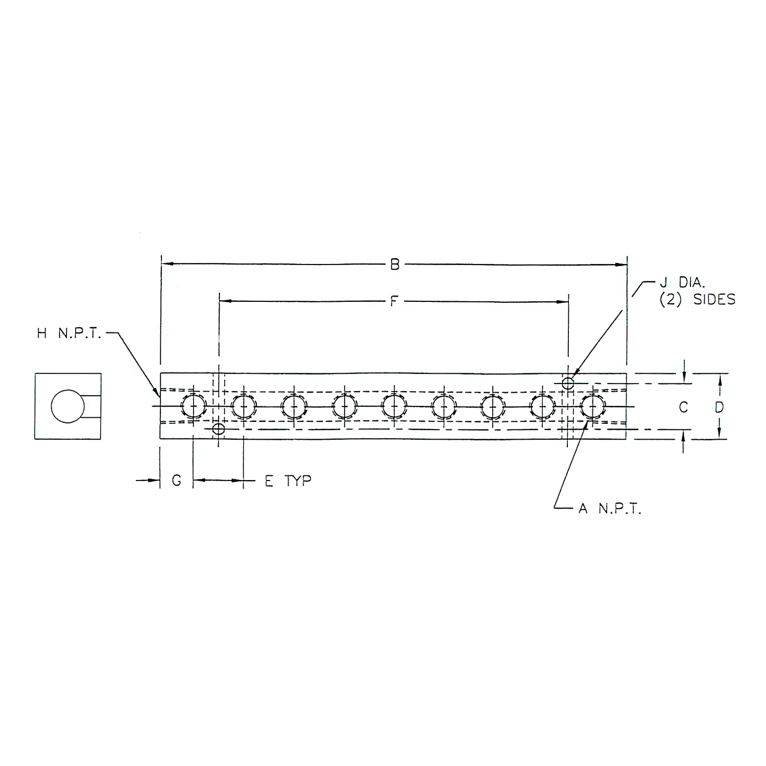 Alumi-Tec Manifold with 10 Ports
