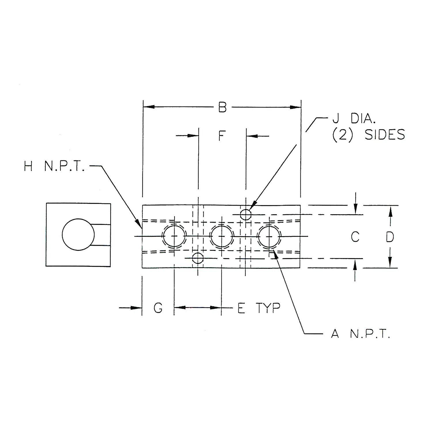 Alumi-Tec Manifold with 3 Ports