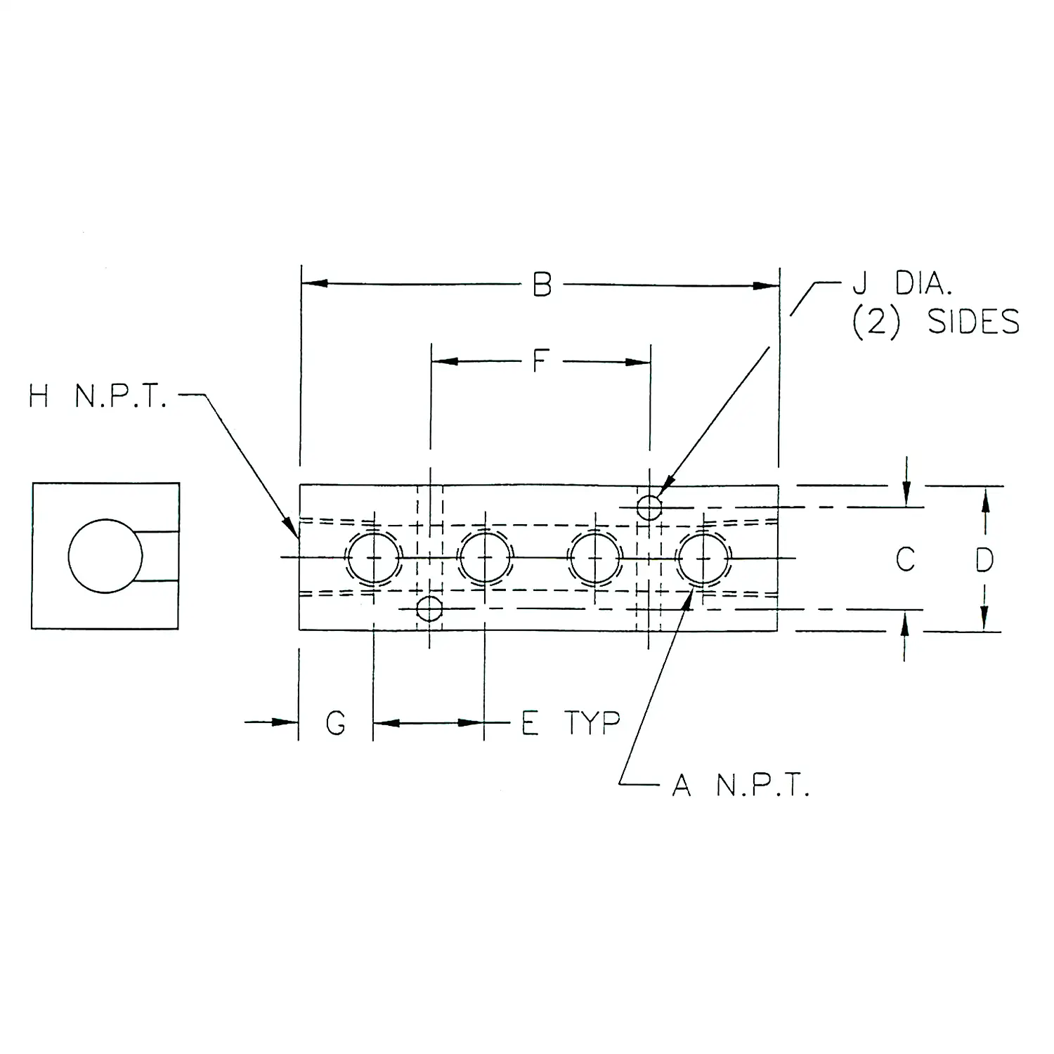 Alumi-Tec Manifold with 4 Ports