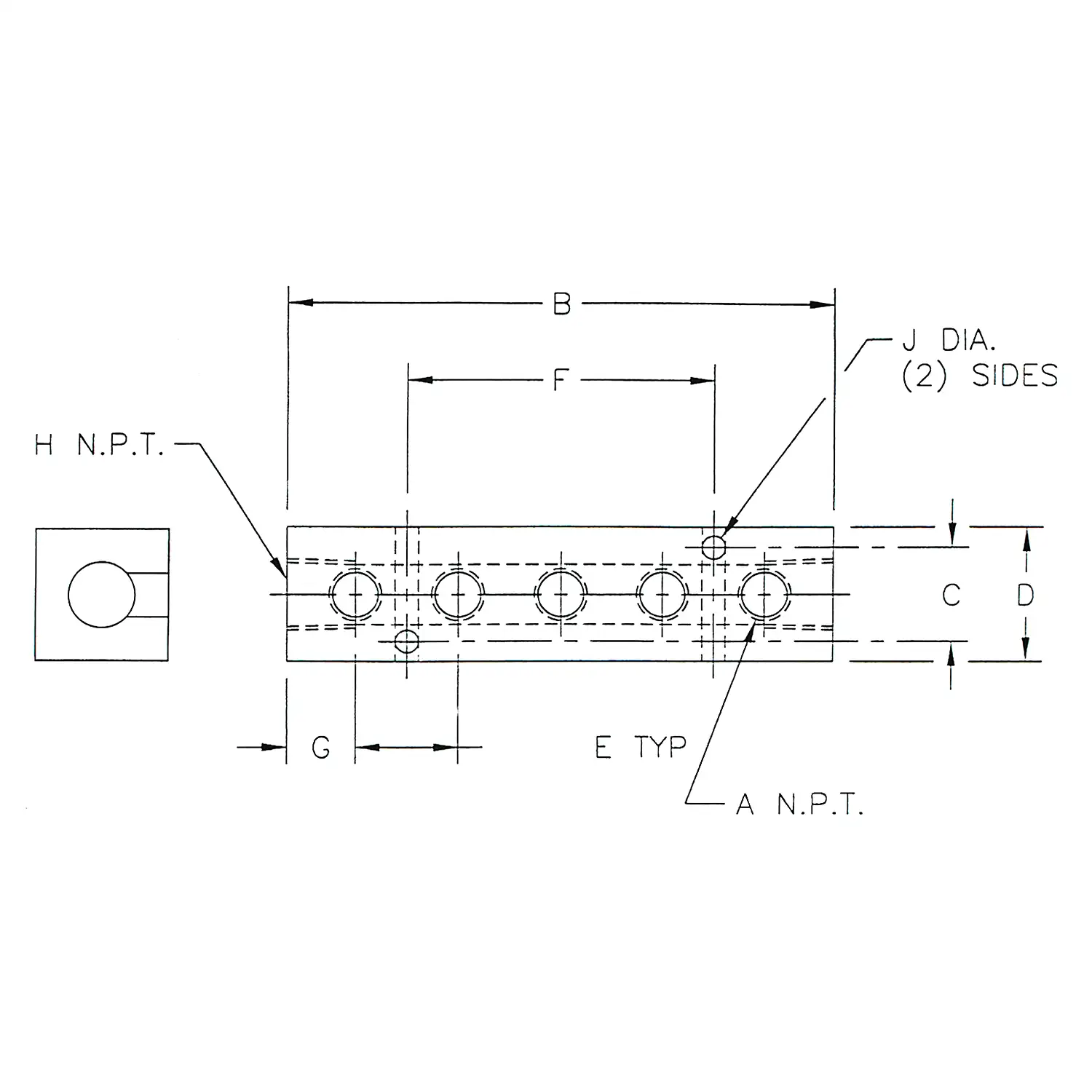 Alumi-Tec Manifold with 5 Ports