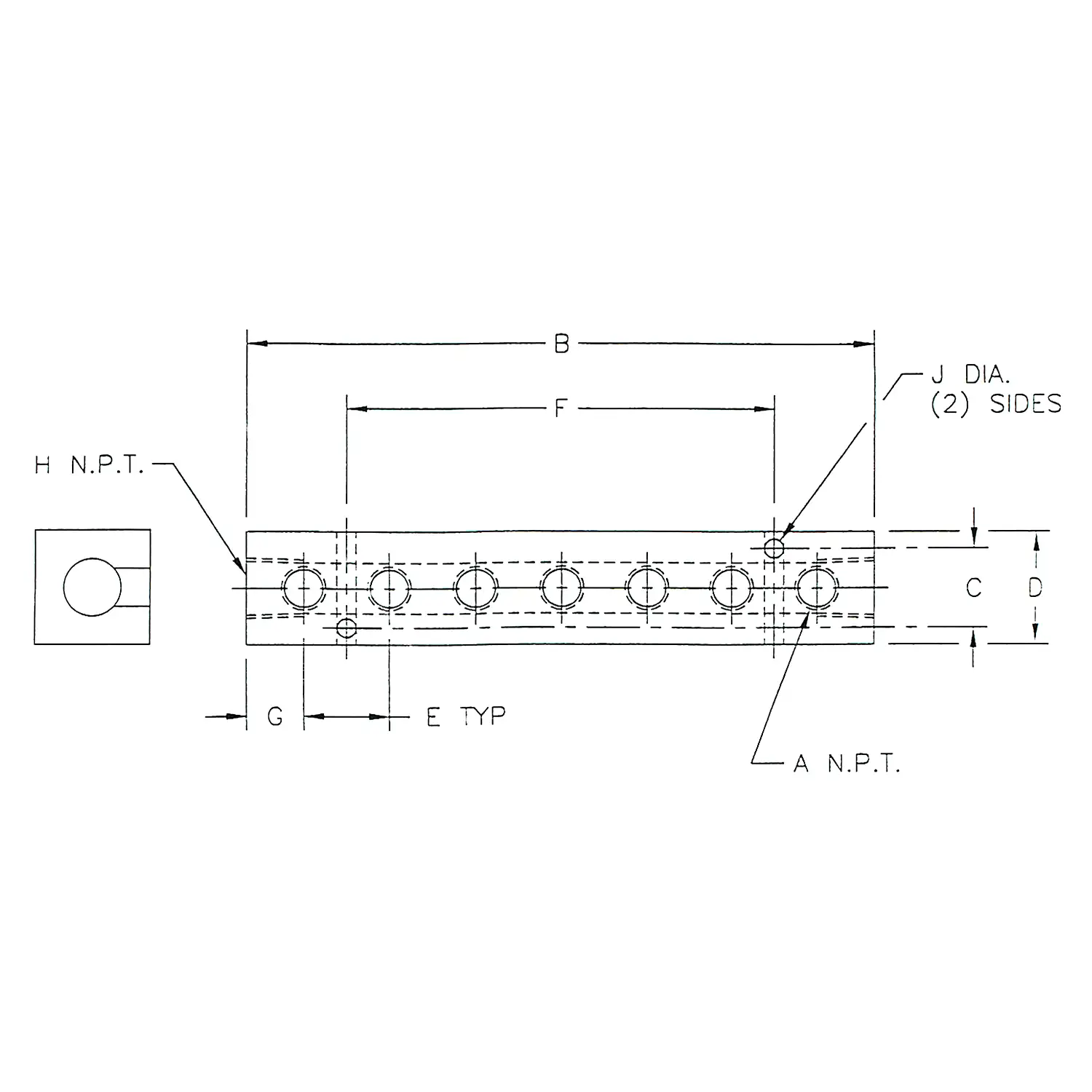 Alumi-Tec Manifold with 7 Ports