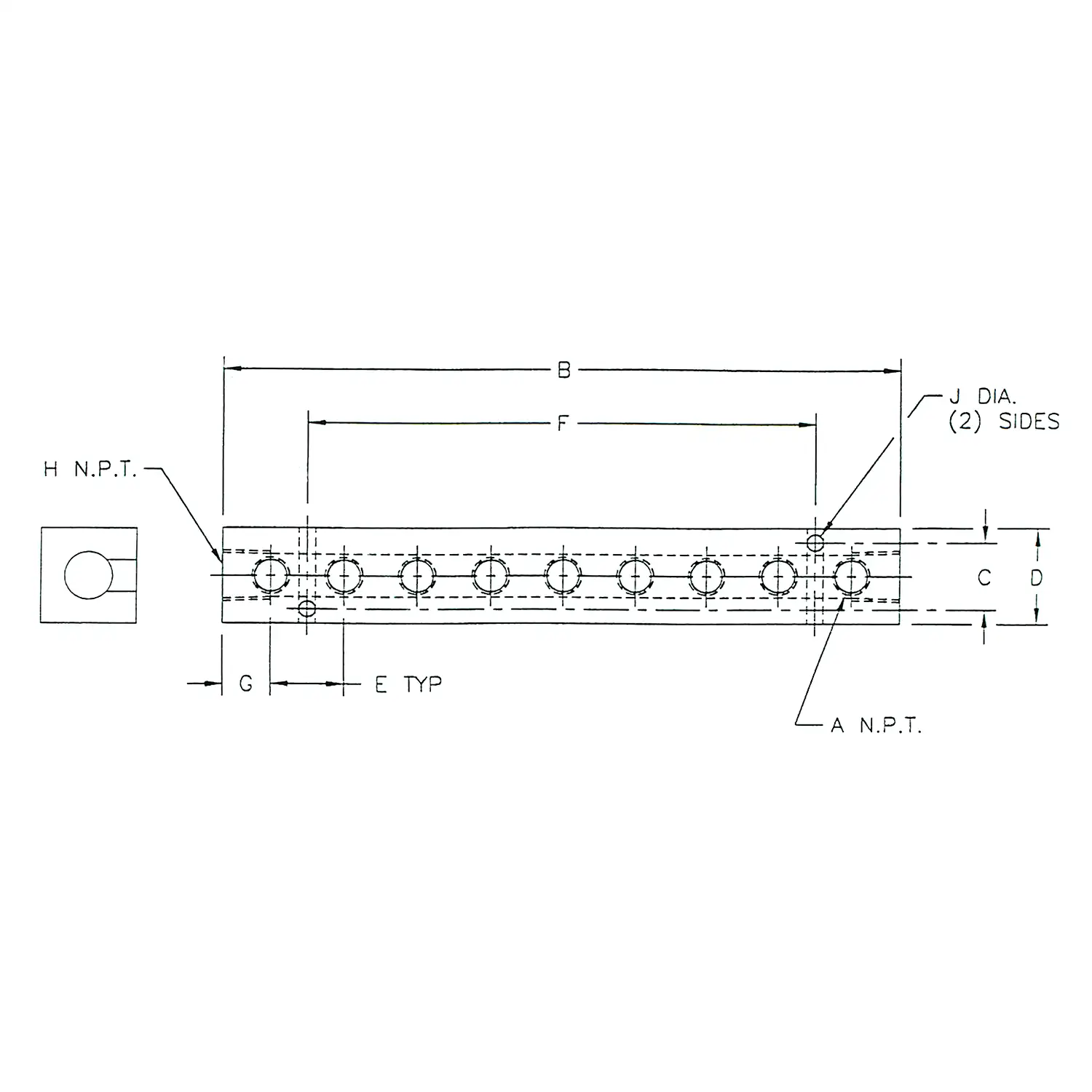 Alumi-Tec Manifold with 9 Ports
