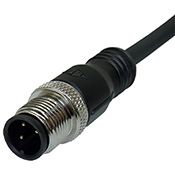 RC12 - M12/M/STRT/3 PIN, PUR, 2.0M (RC12-AMM030-0120R10A)