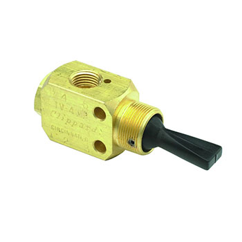 3-Position, 4-Way Valve, Plastic Toggle, G1/8 (M-TV-4MP)