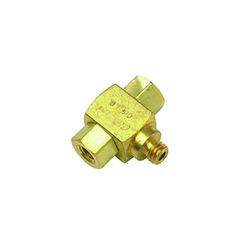Shuttle Valve, #10-32 Male Outlet, #10-32 Female Inlets (MSV-1)