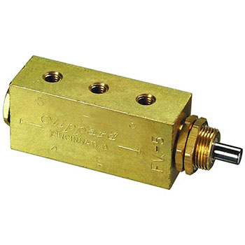 4-Way Plunger Valve, Fully-Ported,  #10-32 (FV-5)