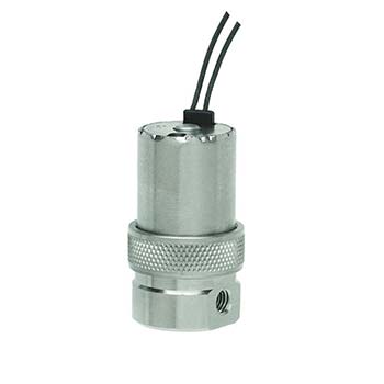 3-Way Elec. Valve, N-C, In-Line Mount, Top Wire Leads, 12 VDC, Oxygen (O-EW-3-12-L)