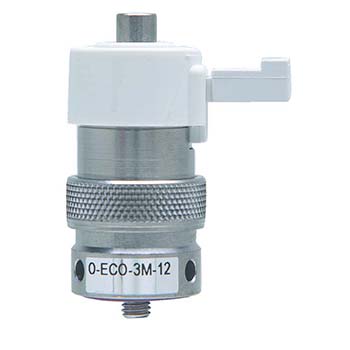 3-Way Elec. Valve, Manifold Mount, DIN Connector, 12 VDC, Oxygen (O-ECO-3M-12-H)