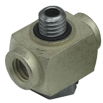 Universal "T" Fitting, ENP Brass, Pack of 5 (15002-6-ENP-PKG)